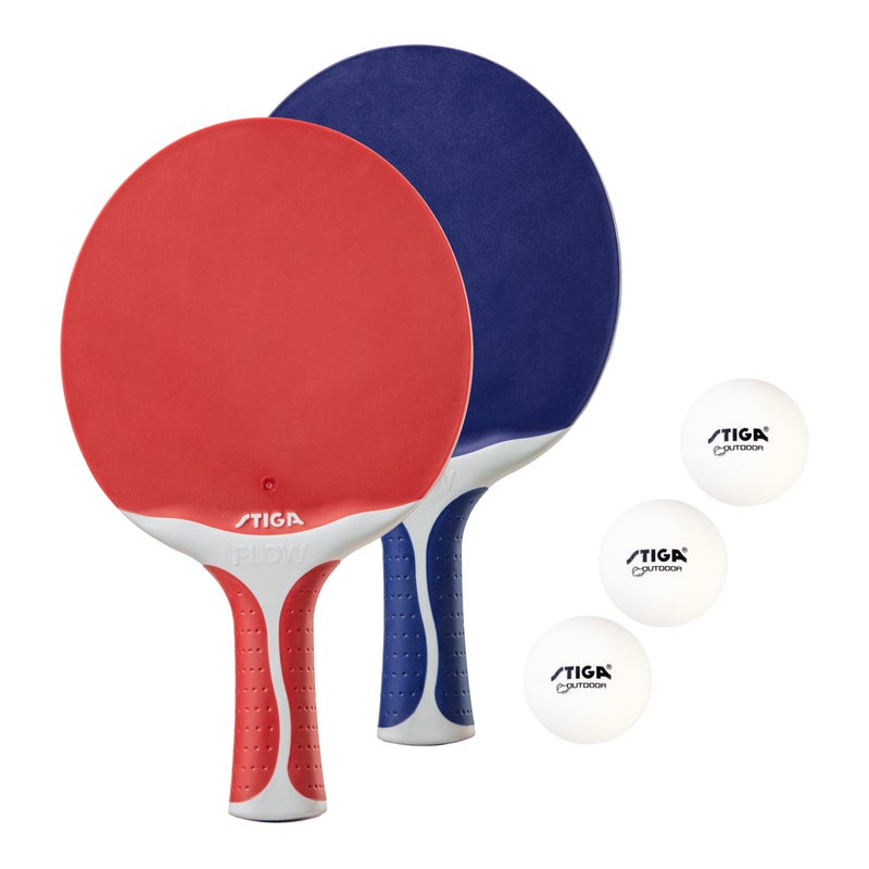 STIGA Flow Outdoor 2-Player Table Tennis Set Includes Two Outdoor Rackets and Two Outdoor Balls - Image 1