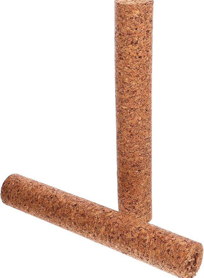 قطعتان من سدادات الفلين الطبيعي كبديل للسدادات لزجاجات النبيذ والزيت والصلصة للتخمير المنزلي - Image 1