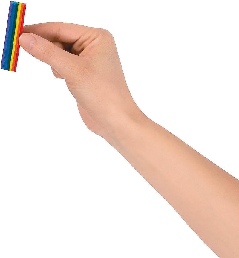 Fun Express 25 Rainbow Design Crayons - Non-Toxic and Safe for Kids - Image 2