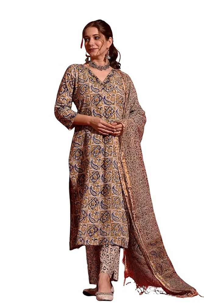 Kalaanj Kurta Set For Women || Women Kurta Set || 3pic Kurta For Women - Image 1