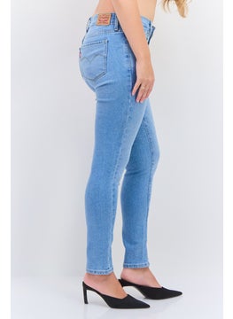 Levi's Women Skinny Fit Stretchable Wash Denim Jeans, Blue  - Image 3