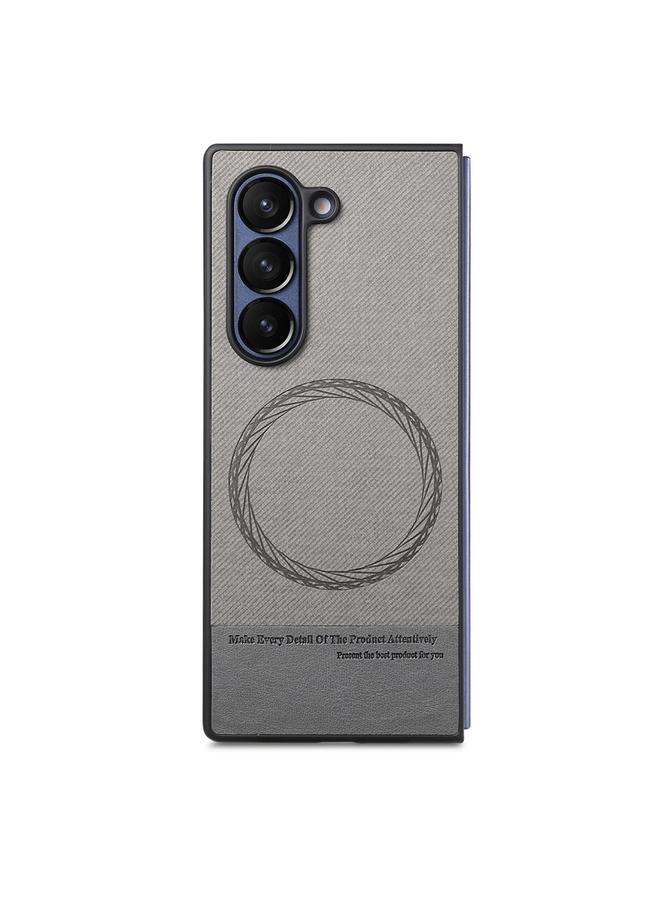 اس-توب جراب لهاتف Samsung Galaxy Z Fold3 5G مصنوع من جلد التويل مع غطاء خلفي مغناطيسي للهاتف - Image 2