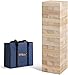 Offelec Giant Tumbling Tower Game with Carry Bag  54 Jumbo Wooden Stacking Blocks for Indoor Outdoor Yard Games Large Tower Stacking Grows to Over 4 FT Tall  Family Party Toy for Kids  Adults - Image 4