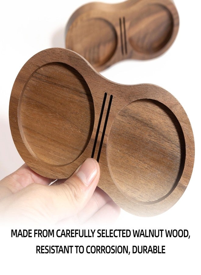 NEOUZA Coffee Tamper Stand Holder for Tamper, Distribution Tool, Puck Screen, Walnut Wood,51mm 53mm 58mm Universal - Image 4