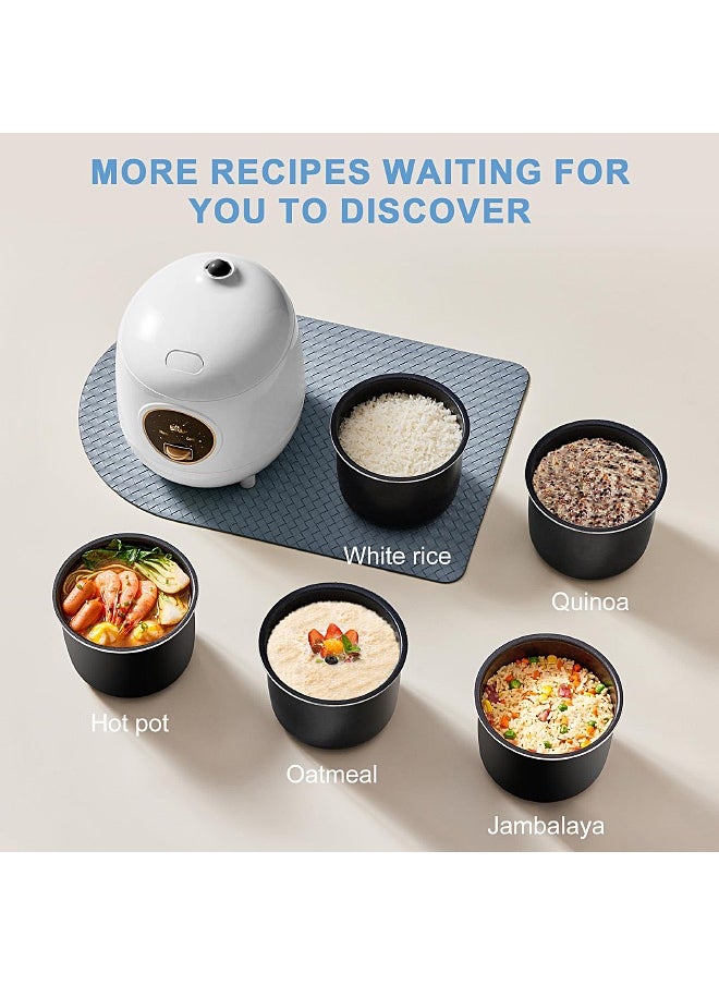 Bear - Mini Electric Rice Cooker - One Button to Cook and Keep Warm Function - Multifunctional Cookware - 200W - 1.2L - Image 1