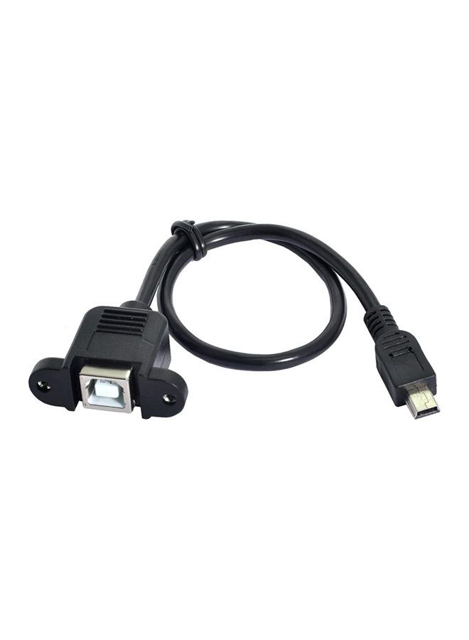 Chenyang Mini USB 5pin Male to USB B Female Panel Mount Type Cable 20cm with Screws - Image 3