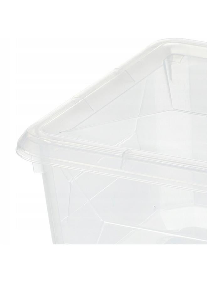Five Simply Smart Simply+ Elegant and Durable Design Plastic Storage Box Clear 2.6 Liter - Image 2