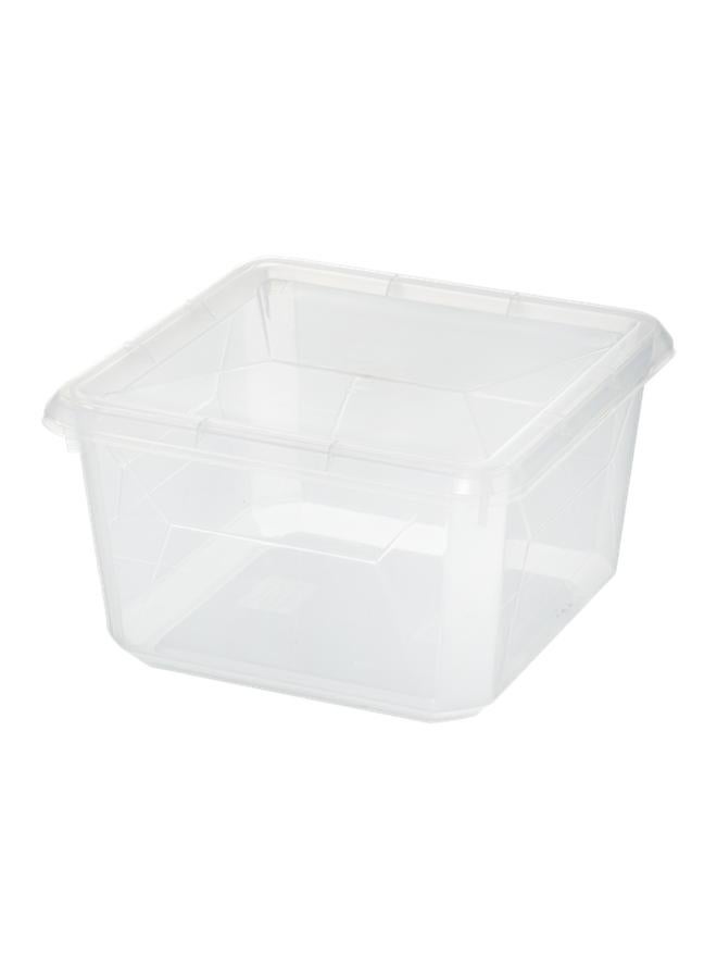 Five Simply Smart Simply+ Elegant and Durable Design Plastic Storage Box Clear 2.6 Liter - Image 1