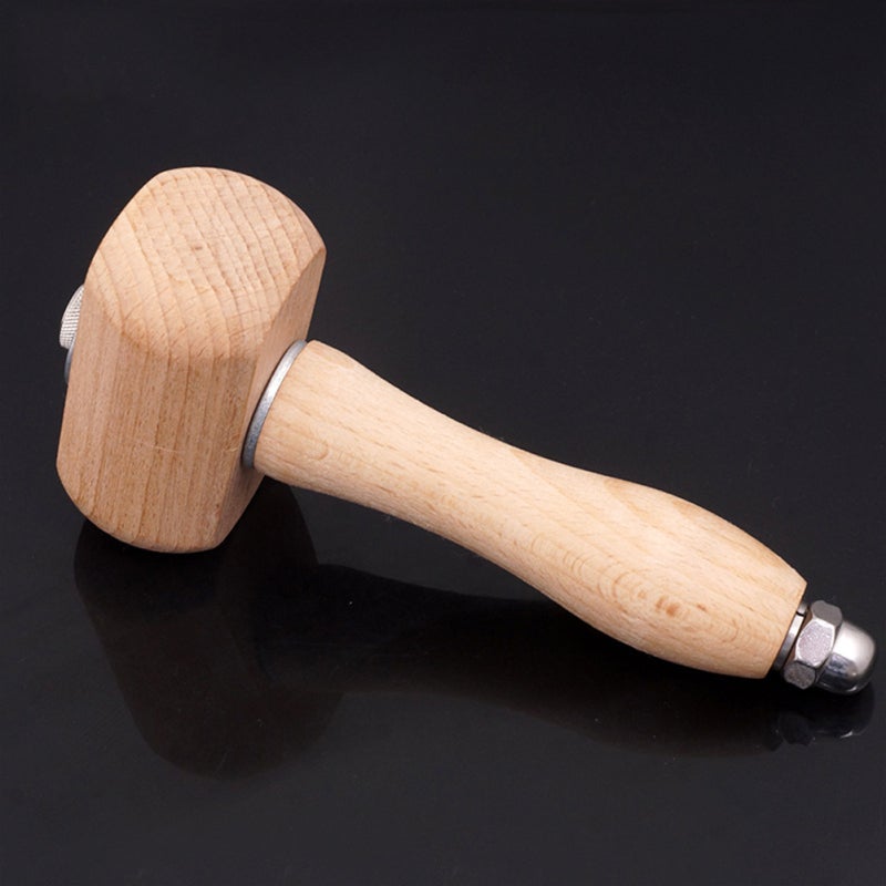 Wooden Mallet 1pc Beech Material High Hardness - Smooth Surface Durable Design Craft Hammer for Home Woodworking Leather Craft Carvers - Image 5
