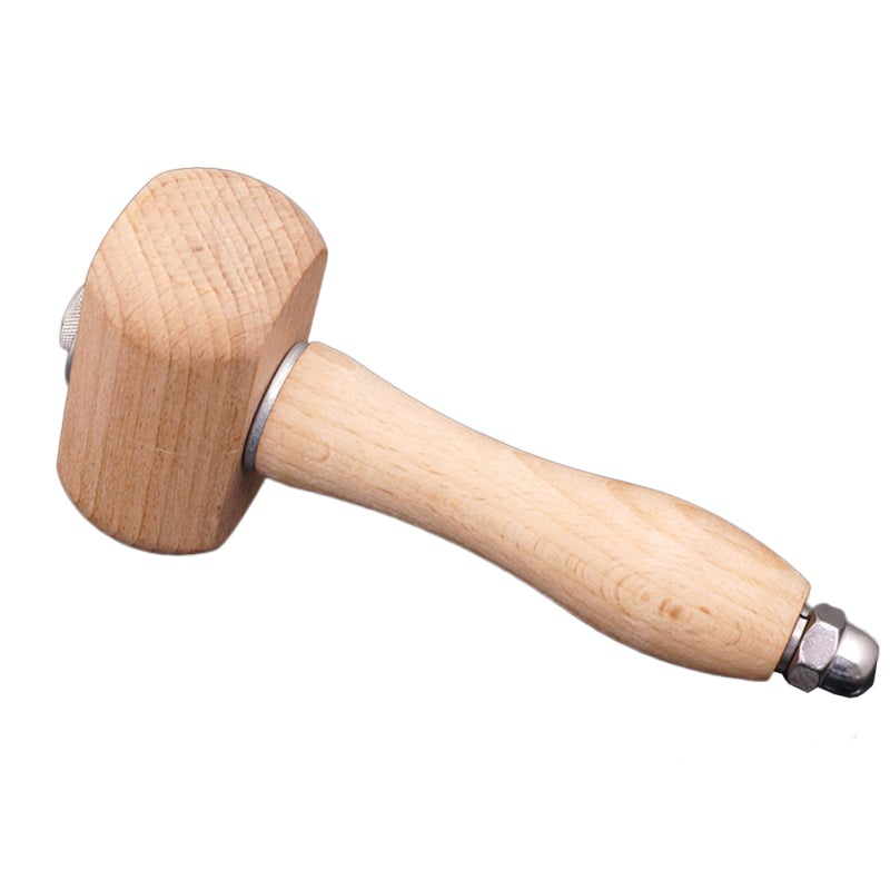 Wooden Mallet 1pc Beech Material High Hardness - Smooth Surface Durable Design Craft Hammer for Home Woodworking Leather Craft Carvers - Image 4
