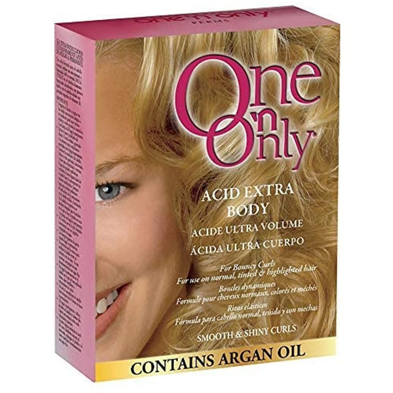 One N Only One 'N Only Acid Extra Body Hair Perm - At Home Perm Kit with Argan Oil for Bouncy Curls - Provides Firmer & More Manageable Curls for Normal, Tinted, and Frosted Hair (1 Kit) - Image 2