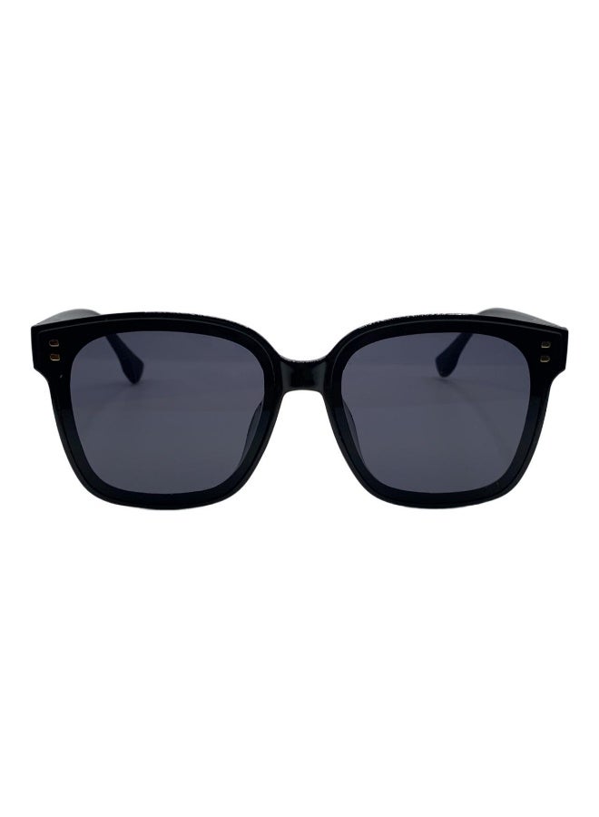 إنفلوانس جيرماني نظارة شمسية مربعة أنيقة للنساء - إطار أسود، حماية من الأشعة فوق البنفسجية - Image 1