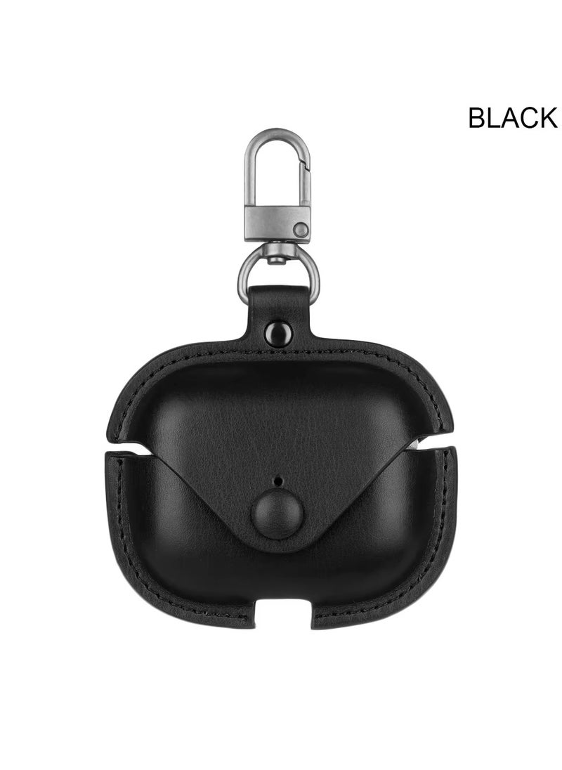 TWEGGON - Airpods Pro 2 Case, Luxury Leather Case Compatible with Apple Airpods Pro 2 Black - Image 1