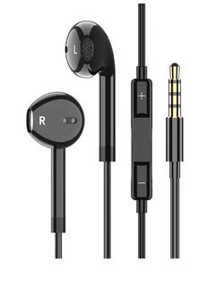 Sthxyfaith In-Ear Headphone 3.5mm Wired Earphone for Huawei, with Microphone Headset Noise Isolating Earphones, Suitable for iPad, Xiaomi, Huawei, Android Mobile Phone, Tablets, Laptops, Black  - Image 1