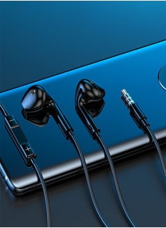 Sthxyfaith In-Ear Headphone 3.5mm Wired Earphone for Huawei, with Microphone Headset Noise Isolating Earphones, Suitable for iPad, Xiaomi, Huawei, Android Mobile Phone, Tablets, Laptops, Black  - Image 2