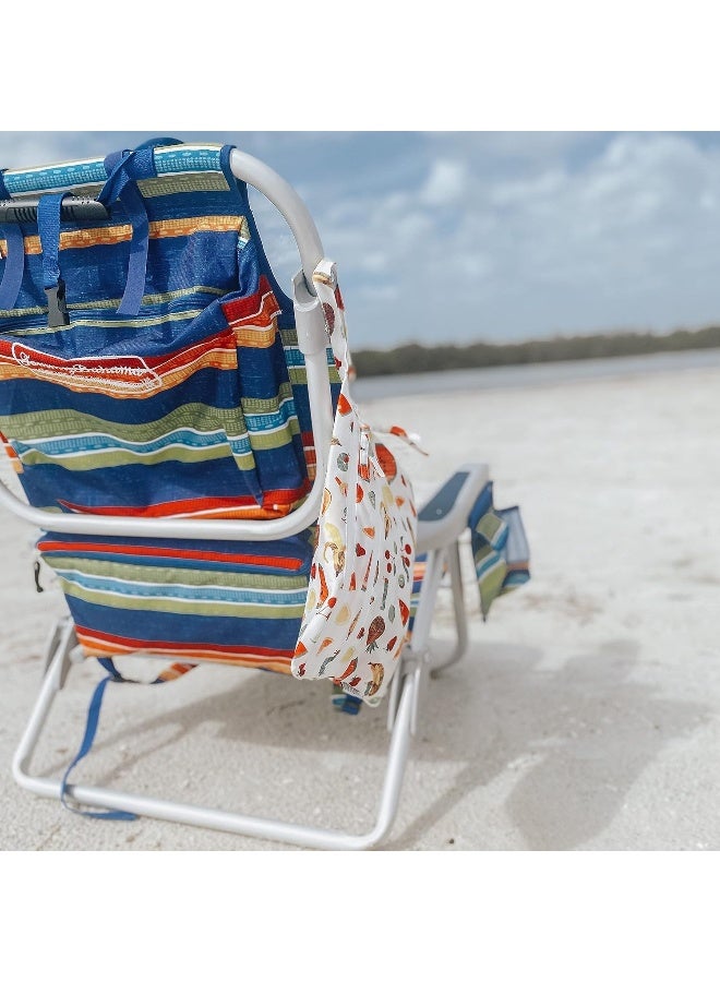 BapronBaby Eric Carle Tropical Fruit Wet Dry Bag - Waterproof Two Zipper Pockets - Reusable for Mealtime, Diapers, Stroller, Snacks, Swimsuits - Machine Washable - 11" x 9" - Image 5