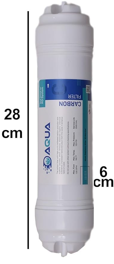Aqua soul Aqua Universal Pre Carbon Post Carbon Sediment Kit Premium Filter Set with Elbow Connectors for RO Water Purifier All Kind of ROUVUF Inline Filter Set - Image 4