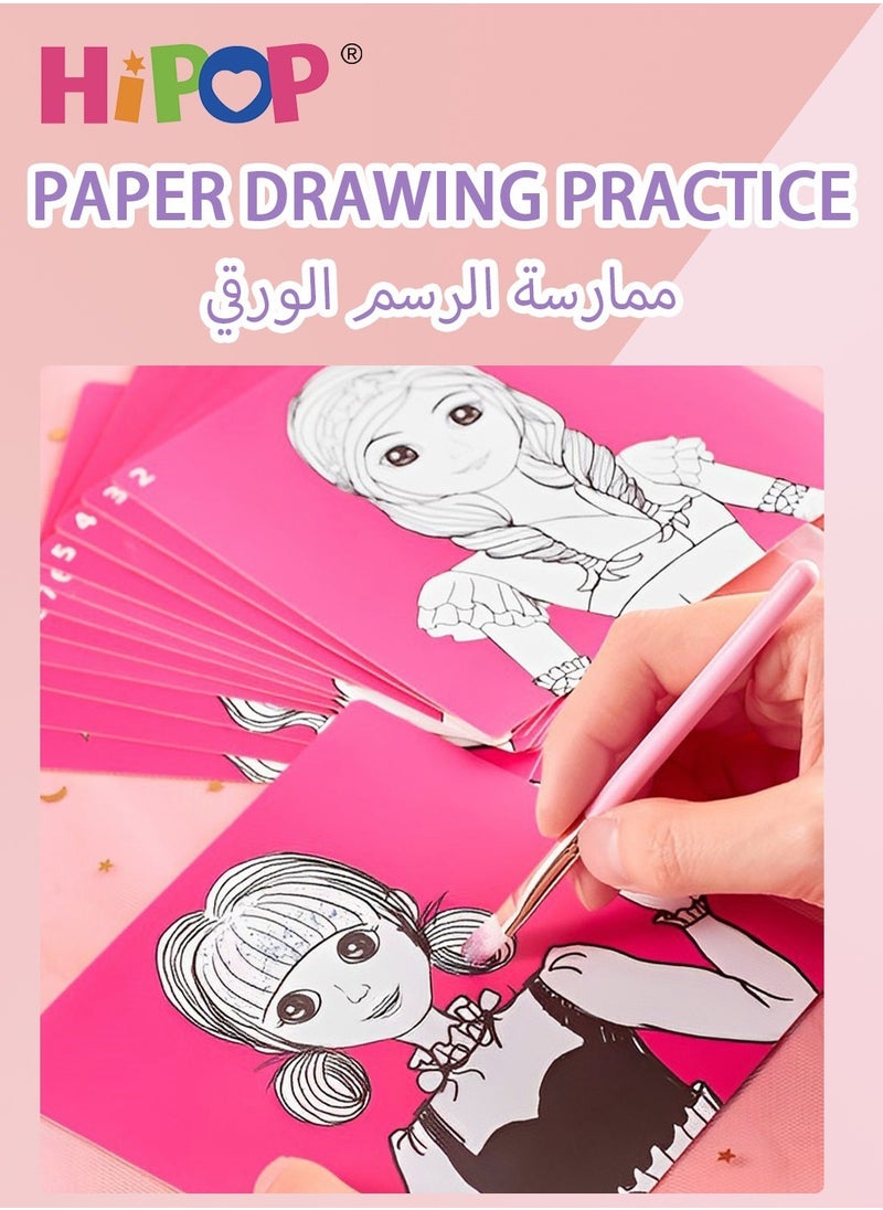 هيبوب لعبة مجموعة مكياج للأطفال، تحتوي على 45 وحدة تجميل، مصممة لتكون صغيرة الحجم ومحمولة، وغير سامة للعب التظاهري الآمن، مثالية للفتيات  - Image 5