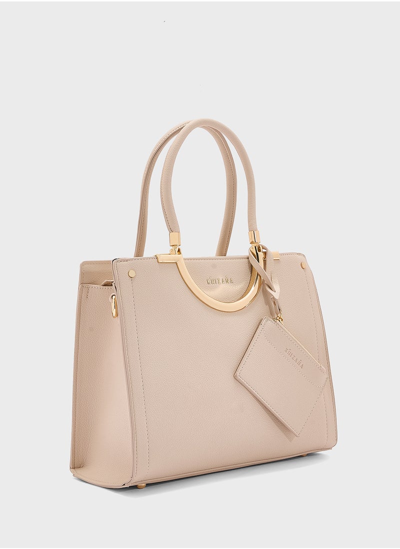 Khizana Mild Grain Satchel With Pouch  - Image 3