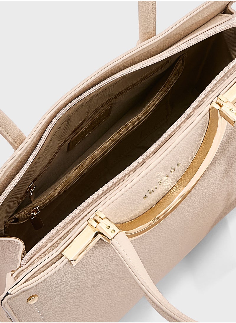 Khizana Mild Grain Satchel With Pouch  - Image 5