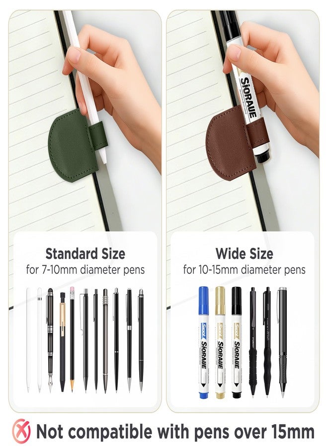 SESENSE Magnetic Pen Loop Holder Set - 5 Pcs Magnetic Pencil Holder for Notebooks, Journals, Calendars - Image 4
