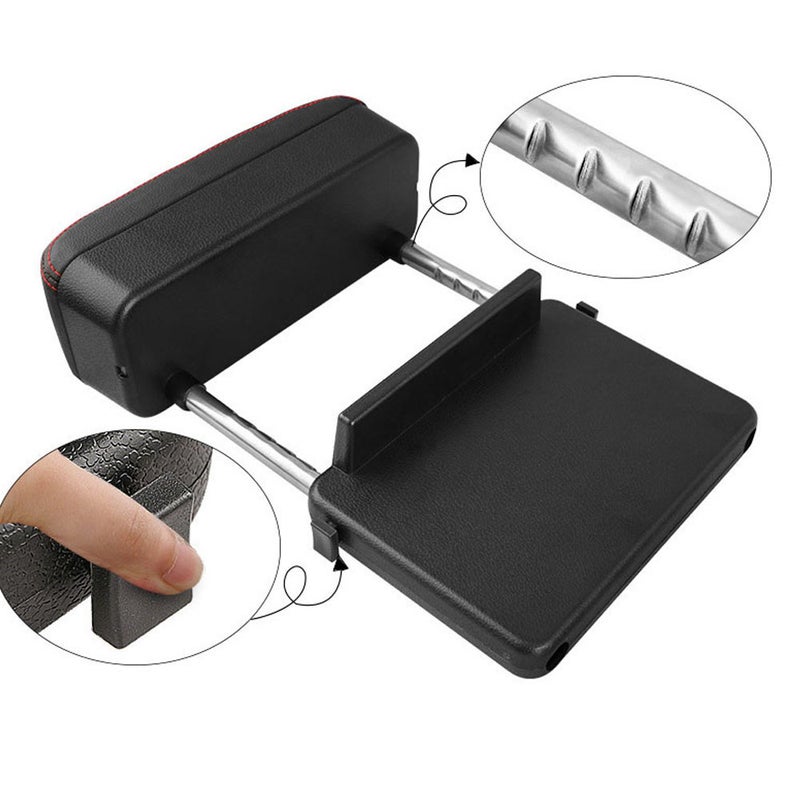 Car Armrest Support Adjustable Height Elbow Rest Cushion Arm Rest Box Pad Center Console Storage Organizer - Image 2