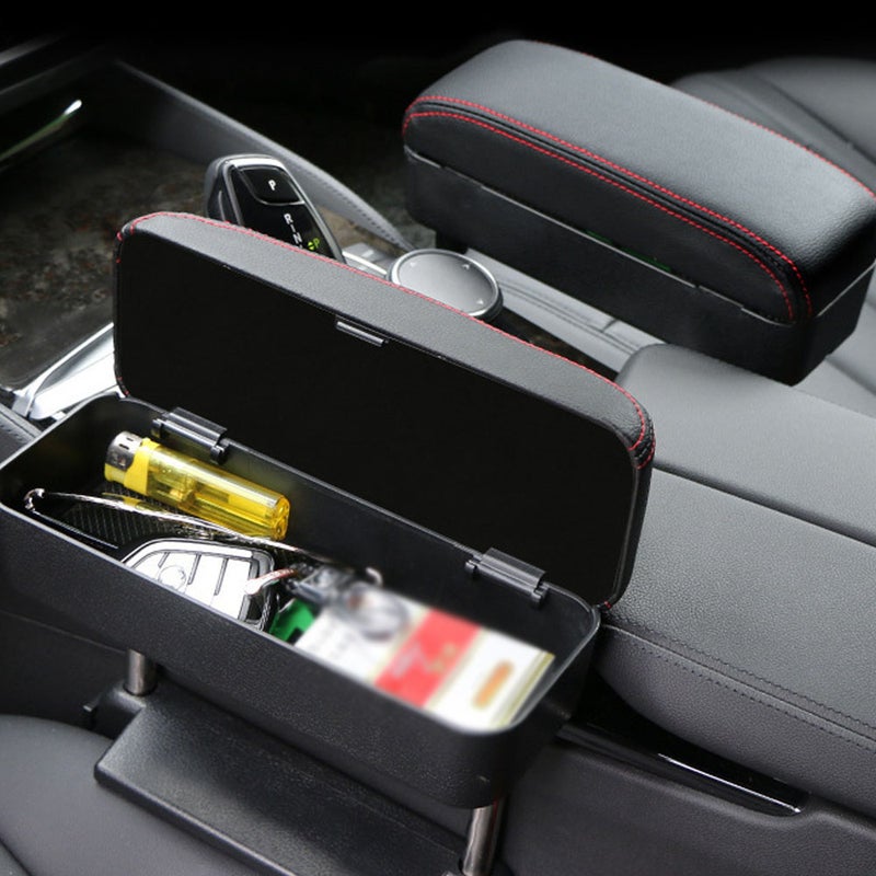 Car Armrest Support Adjustable Height Elbow Rest Cushion Arm Rest Box Pad Center Console Storage Organizer - Image 4