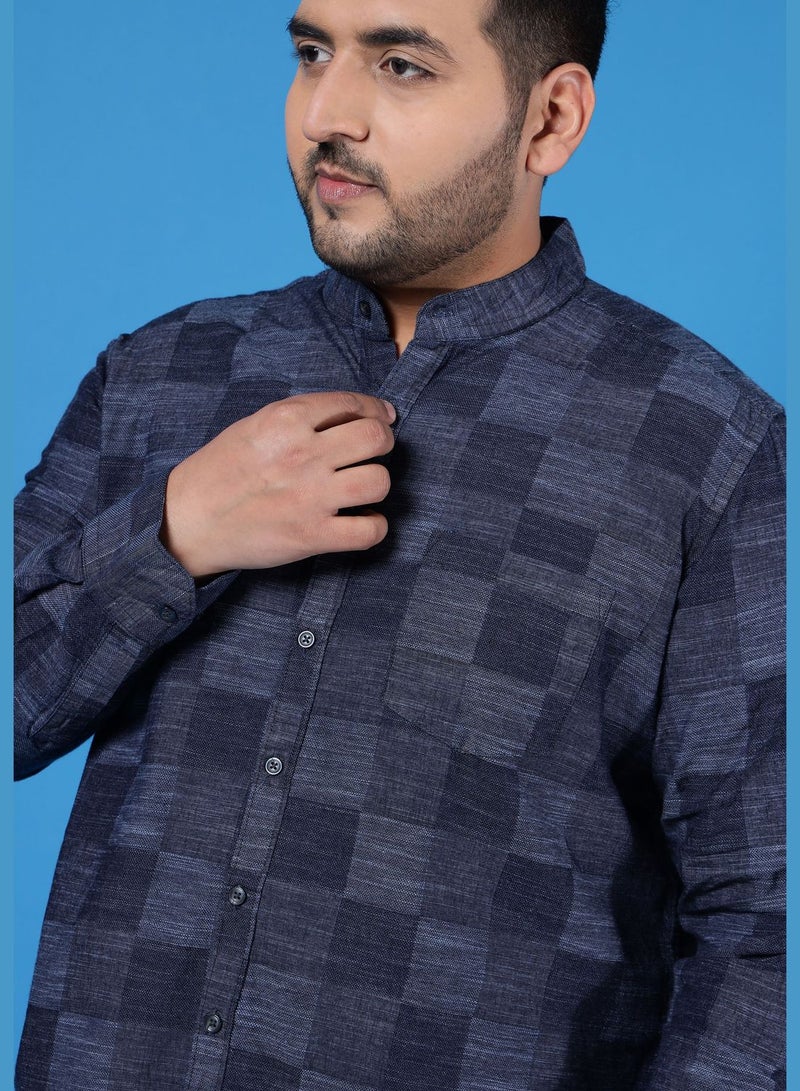Instafab Plus Checked Regular Fit Shirt - Image 3