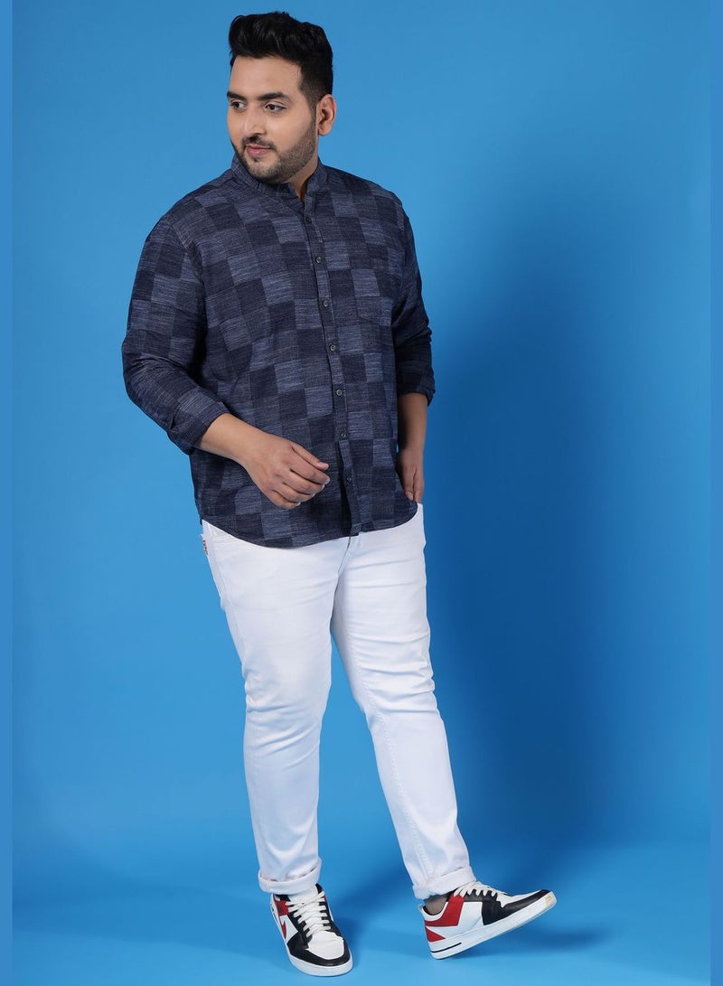 Instafab Plus Checked Regular Fit Shirt - Image 5