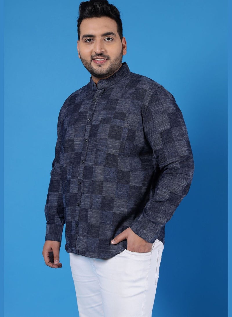 Instafab Plus Checked Regular Fit Shirt - Image 1