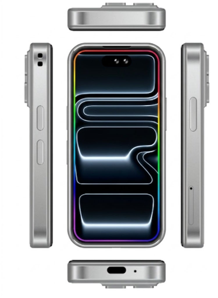 HMC 17 Pro Max Mini Smartphone  Silver, 1TB ROM, Triple Camera, Face Unlock, GPS, AMOLED display, 5G, Bluetooth Wireless - Image 2