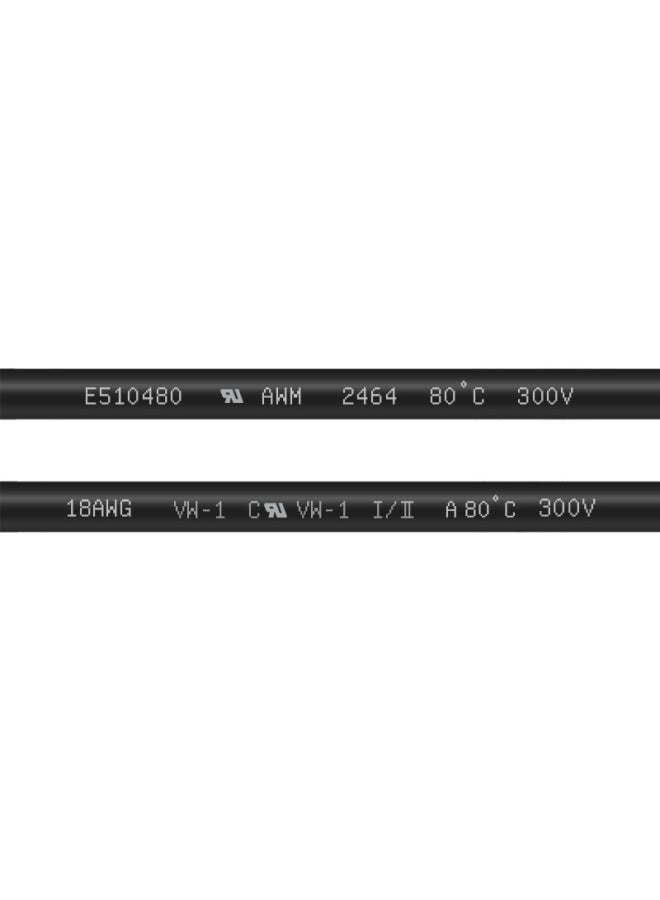 American Standard UL2464 3-core Power Cord Car Modified Audio And Video Cord Positive Standard Powder Sheathed Ul Electronic Cord-Color:Ul2464 20awg Three Core 1m  - Image 3