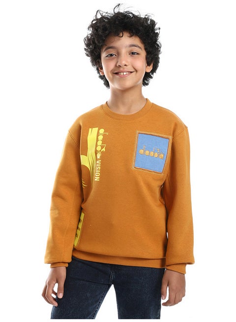 Cotton Printed Boys Sweatshirt
