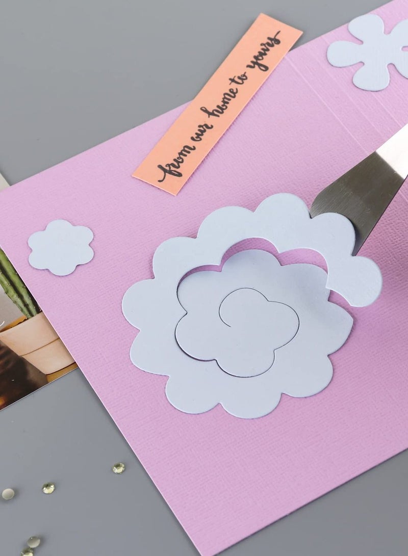 6 Pieces of Craft Vinyl Weeding Tools Set, Hook Weeder Scraper Spatula Tweezers Scissors for Die-Cutting Cardstock Scrapbooking DIY Silhouette Embossing Lettering Tools - Image 2