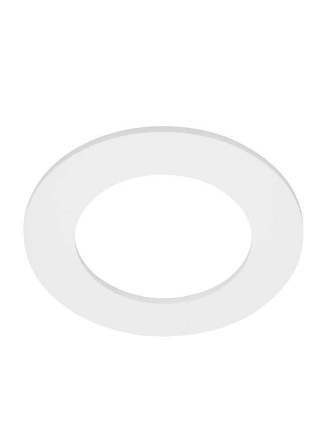 Maxxima 12 Pack 4 in. Goof Rings for Recessed Lights, Can or Canless Lighting Round Downlight Trim Ring, Outer Diameter 6.7” Inner Diameter 4.25”, Durable Plastic Design, White Extended Trim - Image 2