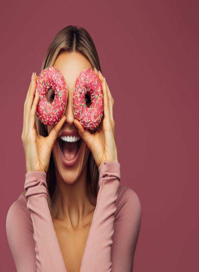 Badeauwald Donut Party Supplies, Pin the Dount Party Games. Grow up Donut Birthday Party Supplies, Big Size Poster27.56"*19.68". Donut Party Favors, Elastic Blindfolds, 48pcs Stickers Donut Party Decorations. - Image 5
