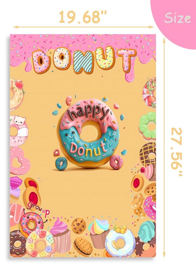 Badeauwald Donut Party Supplies, Pin the Dount Party Games. Grow up Donut Birthday Party Supplies, Big Size Poster27.56"*19.68". Donut Party Favors, Elastic Blindfolds, 48pcs Stickers Donut Party Decorations. - Image 3