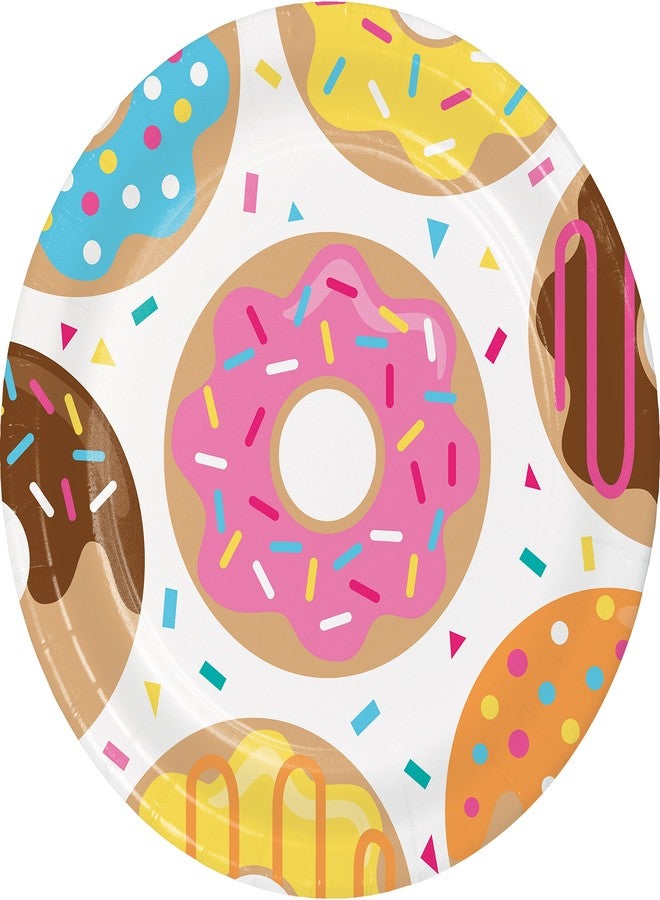 Creative Converting Donut Time Paper Plates, 24 ct - Image 1