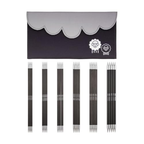 KnitPro Karbonz Starter Double Pointed Needle Set 820cm 6 US Sizes 15 to 8