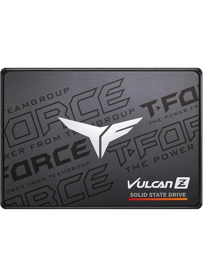 TEAMGROUP T-Force Vulcan Z 1TB SLC كاش 3D NAND TLC 2.5 بوصة SATA III قرص صلب داخلي SSD (سرعة القراءة/الكتابة تصل إلى 550/500 ميجابايت/ثانية) T253TZ001T0C101 - Image 1