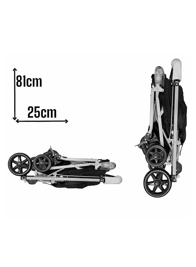 AF Baby Stroller Pram With Reversible Handle And Light Weight Canopy, 0 - 3 Years - Image 5