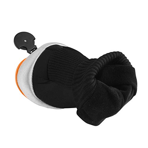 Andux Golf Hybrid Club Head Covers with Dial No. Tag Pack of 3 (All The Same Size) Black/Orange - Image 3