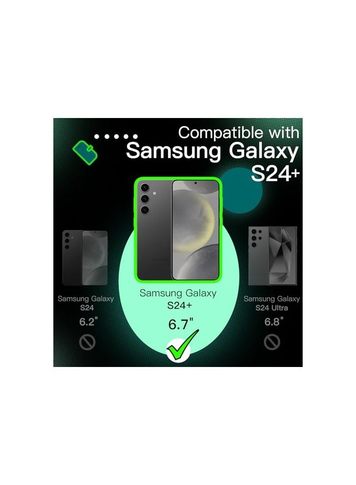 Jetech JETech Wallet Case for Samsung Galaxy S24+ / S24 Plus 5G, Shockproof PU Leather Magnetic Flip Cover with Card Holder, Stand Feature and Full Camera Protection (Midnight Green) - Image 2