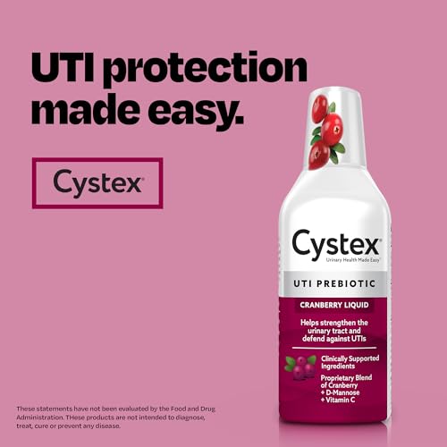 Cystex Urinary Tract Infection Support & Prevention - Cranberry Prebiotic Supplement with D-Mannose & Vitamin C for UTI Protection & Urinary Health Maintenance - 7.6 fl oz - (Pack of 2) - Image 3