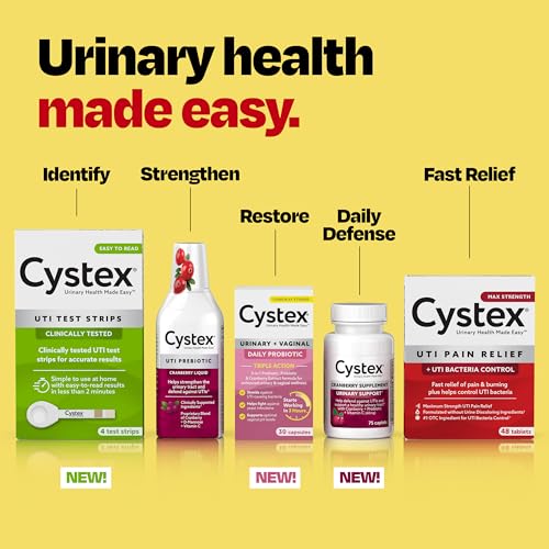 Cystex Urinary Tract Infection Support & Prevention - Cranberry Prebiotic Supplement with D-Mannose & Vitamin C for UTI Protection & Urinary Health Maintenance - 7.6 fl oz - (Pack of 2) - Image 5
