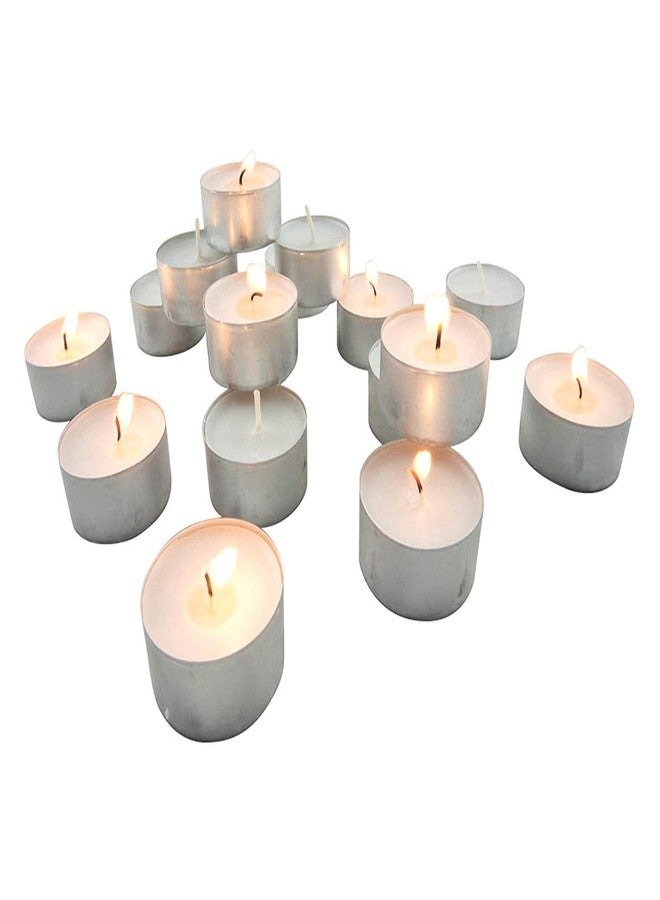 Coku Mega Candles Unscented White Jumbo Tea Lights Candle | Pressed Wax Candles 8-9 Hour Burn Time | for Home Décor, Wedding Receptions, Birthdays, Celebrations, Party Favors & More (Pack of 100) - Image 5