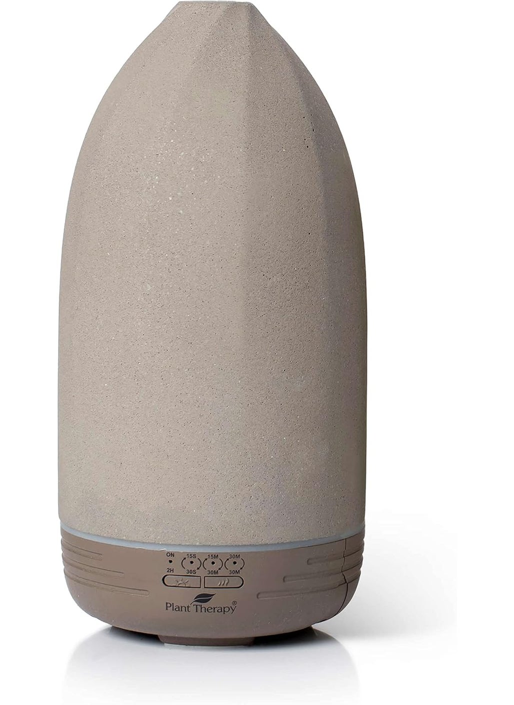 Plant Therapy Plant Therapy Metro Stone Diffuser Gray - Essential Oil Diffuser - Sleek Design for Home & Office, 8 Hours of Diffusion, Auto Shut Off, Soft Ambient Lighting, Four Timer Settings 