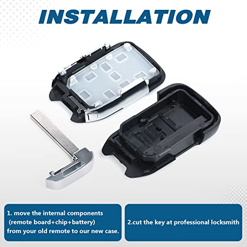 Keyecu Remote Smart Key Housing Shell 6 Button for Suburban Tahoe HYQ1AA,Empty Shells Only - Image 4