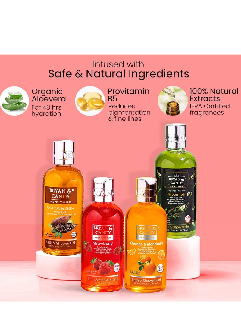 BRYAN & CANDY - Bryan And Candy Shower Gel Combo Pack of 4 for Clean Moisturized Skin 150ML - Image 1