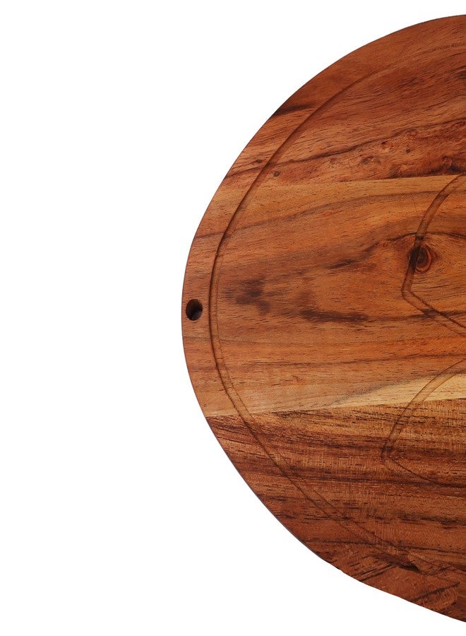Affinity Decor Egg Shaped Wood Serving Board, Wood Cutting Board for Kitchen with Groove, Wooden Charcuterie Boards, Egg Bunny Serving Platter for Cheese and Food, 13" x 10.3" - Image 5